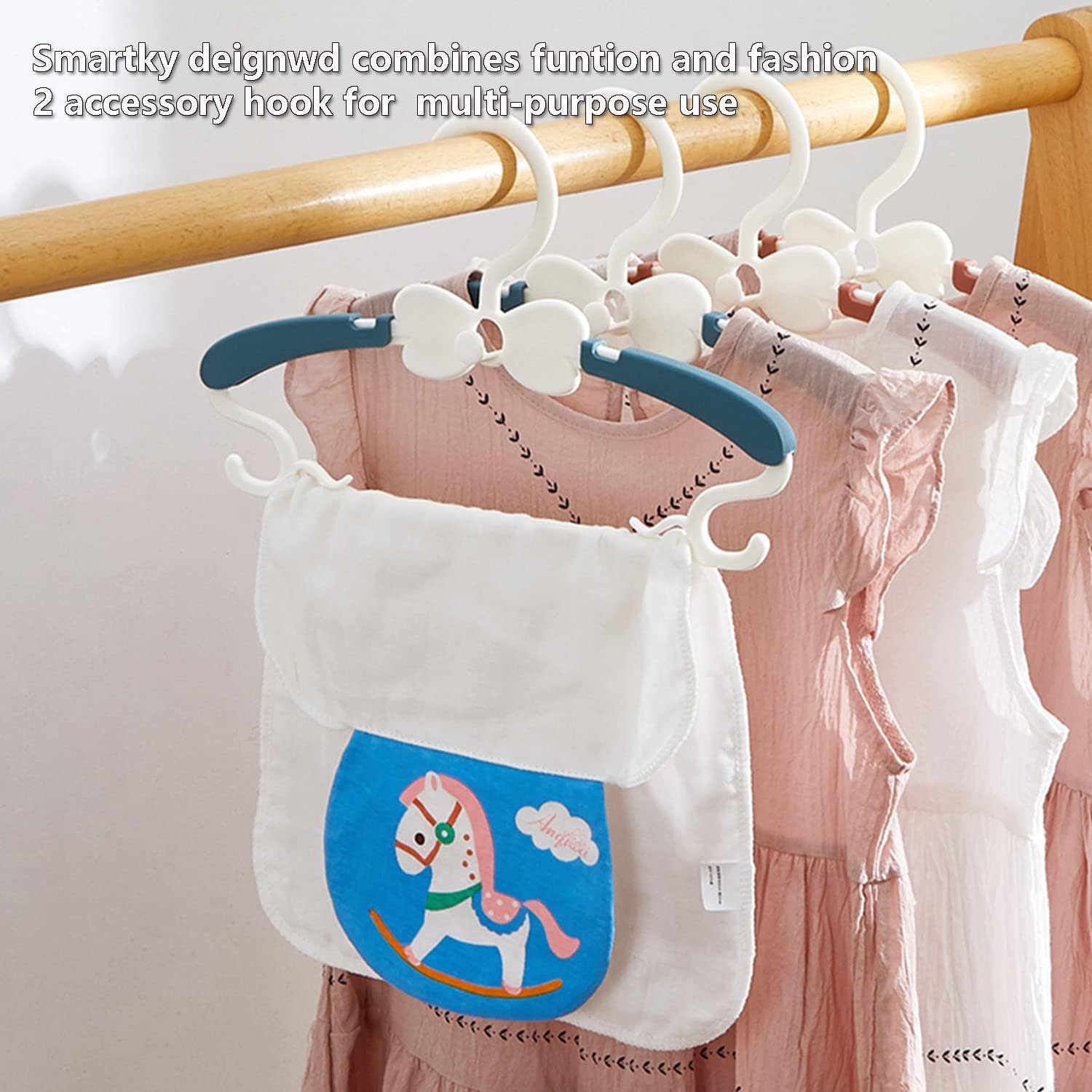 Baby Hangers, Baby Clothes Hangers, Adjustable Baby & Kids Hangers, Hangers -Pack of 20 Baby Hangers, Baby Clothes Hangers, Adjustable Baby & Kids Hangers, Hangers -Pack of 20